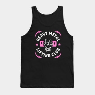 Heavy Metal Lifting Club (Pink) Tank Top